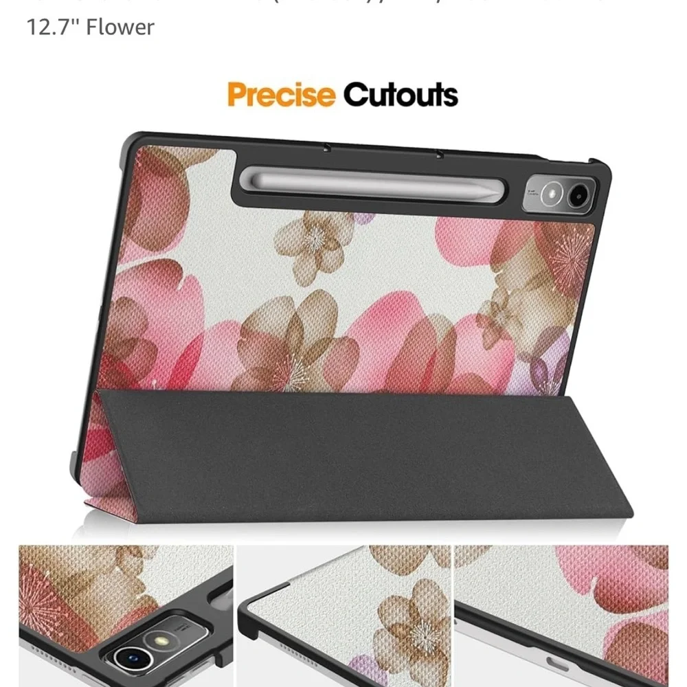 Floral Tablet Case - Pink and purple